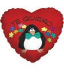 Convergram Te Quiero Penguino 18″ Corazón Globo