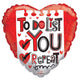 To Do List: Love You 18″ Balloon