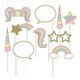 Accesorios para fotos Unicorn Sparkle (juego de 10 piezas)