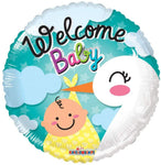 Convergram Welcome Baby Stork 18″ Balloon