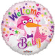 Welcome Girl Stork 18″ Balloon