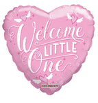 Convergram Welcome Little One Pink 18″ Gellibean Balloon