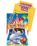 Creative Converting Big Top Circus Invitations (8 count)