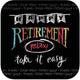 Platos de papel Happy Retirement 9″ (8 unidades)