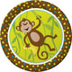 Monkeyin Around Monkey Plates 9″ (8 count)