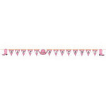 Creative Converting Party Supplies Happy Birthday Pink Western Cowboy Themed Banner