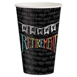 Creative Converting Party Supplies Happy Retirement 12oz Paper Cups (8 count)