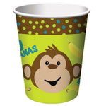 Creative Converting Party Supplies Monkeyin Around Monkey 9oz Cups (8 count)