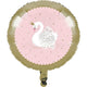 Elegant Gold Pink Swan 18″ Balloon