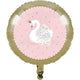 Elegant Gold Pink Swan 18″ Balloon