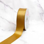 Creative Ideas Party Supplies Gold Single Face Sating Ribbon 50 Yards 1 1/2″