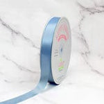 Creative Ideas Party Supplies Satin Ribbon Blue Mist 7/8″