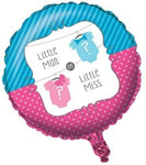 Creative Mylar & Foil 18″ Gender Reveal – Bow or Bow Tie – Boy or Girl Foil Balloon