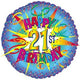 Feliz cumpleaños número 21 estalló globo de 17″