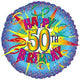 Happy 50th Birthday Burst 17″ Balloon