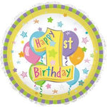 Happy First Birthday 18″ Balloon