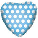 Blue with White Polka Dots 17″ Balloon