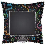 CTI Mylar & Foil Chalkboard Confetti 17″ Balloon