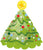 CTI Mylar & Foil Christmas Tree Shape 18″ Balloon