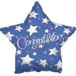 CTI Mylar & Foil Congrats Star 31″ Jumbo Balloon