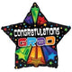 Felicitaciones Grad Bursting Star Globo de 17″