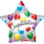 CTI Mylar & Foil Congratulations Twinkling Stars 17″ Balloon
