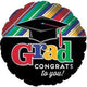 Graduado ¡Felicidades a usted! Gorra 17″ Globo