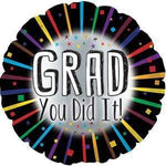 CTI Mylar & Foil Grad You Did It Graduation 17″ Balloon
