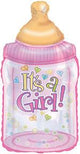It's A Girl Baby Bottle 38″ Balloon