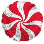 CTI Mylar & Foil Red Candy Swirl 9″ Balloon (requires heat-sealing)