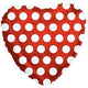 Red with White Polka Dots 17″ Balloon