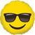 CTI Mylar & Foil Smiley Emoji with Sunglasse 17″ Balloon