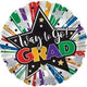 Way To Go Grad Starburst 17″ Balloon