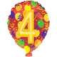 Number Four 18″ #4 Balloon