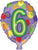 Number Six 17″ Balloon