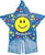 CTI Smiley Birthday Star 38″ Balloon with Streamers