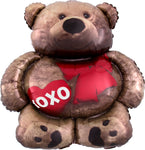 Cuddly Bear Love 28″ Foil Balloon by Anagram from Instaballoons