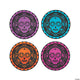Day of the Dead Metallic Plates 7″ (8 count)