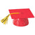 DecoPac Mylar & Foil Layon Grad Cap Red Tassels