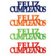 Feliz Cumpleaños Script Cake Topper Kit (48 unidades)