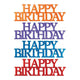 Happy Birthday Cake Layon Script Assortment (48 count)