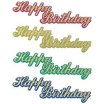 DecoPac Party Supplies Happy Birthday Script Jewel  (72 count)