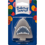 DecoPac Party Supplies Shark Shaped Candle