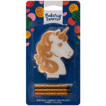 DecoPac Party Supplies Unicorn Candle 4 Piece Set