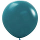 Deluxe Deep Teal 24″ Latex Balloons (10 count)