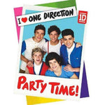 Kit de invitación con postal de One Direction (juego de 8 con sobres)