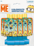 Despicable Me Blowouts (8 Count) by Unique from Instaballoons