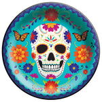 Dia De Los Muertos Round Plates 10″ by Amscan from Instaballoons