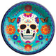 Dia De Los Muertos Round Plates 10″ (20 count)