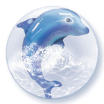 Dolphin Double Bubble 24″ Bubble Balloon by Qualatex from Instaballoons